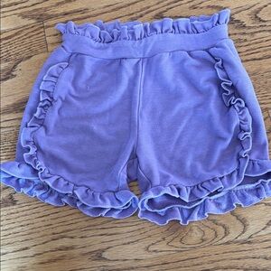 Chaser Girls Lavender Ruffle Shorts
